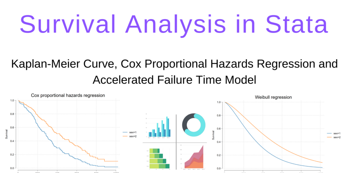 Survival analysis in Stata